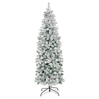 Best Choice Products 6ft Snow Flocked Artificial P