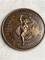 Coin of Olympus Hermes God of Commerce 1974
