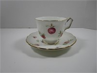 AYNSLEY CUP & SAUCER "FLORIDA" PATTERN