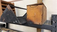 1- Metal Tube Fitting Bin & Wooden Box