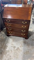 Mahogany Bracket Foot Drop Front Desk