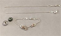 Sterling Silver Bracelet & Charms