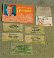 P729- Vintage Bob Hope Tickets And More