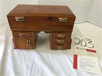 Cedar Jewelry Box, Hinge Needs Repaired