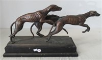 Bronze Greyhound Statue.  Measures: