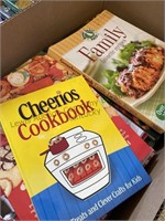 Box of cookbooks