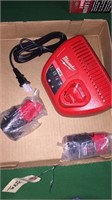 Milwaukee 12 V. Charger W/2Batteries