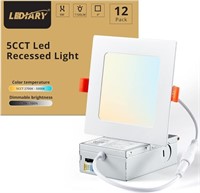 LEDIARY 12 Pack 5CCT Canless LED Recessed Lights 4