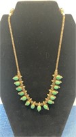 Turquoise necklace - 9 inches long