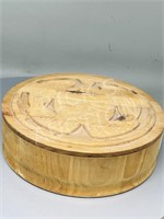 signed Haida cedar box - hand crafted - 10 1/4"