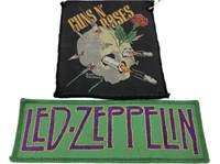 Vintage Guns N Roses Led Zeppelin Patches