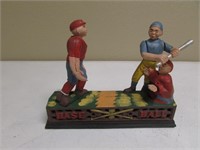 newer metal baseball bank