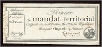 1796 France 25 Francs Note