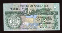 1991 Guernsey 1 Pound Note