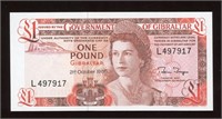 1986 Gibraltar 1 Pound Note
