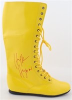 Autographed Yellow Hulk Hogan Boot