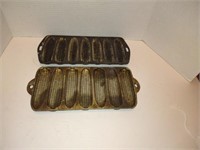 Cast iron & cast aluminum corn stick pans