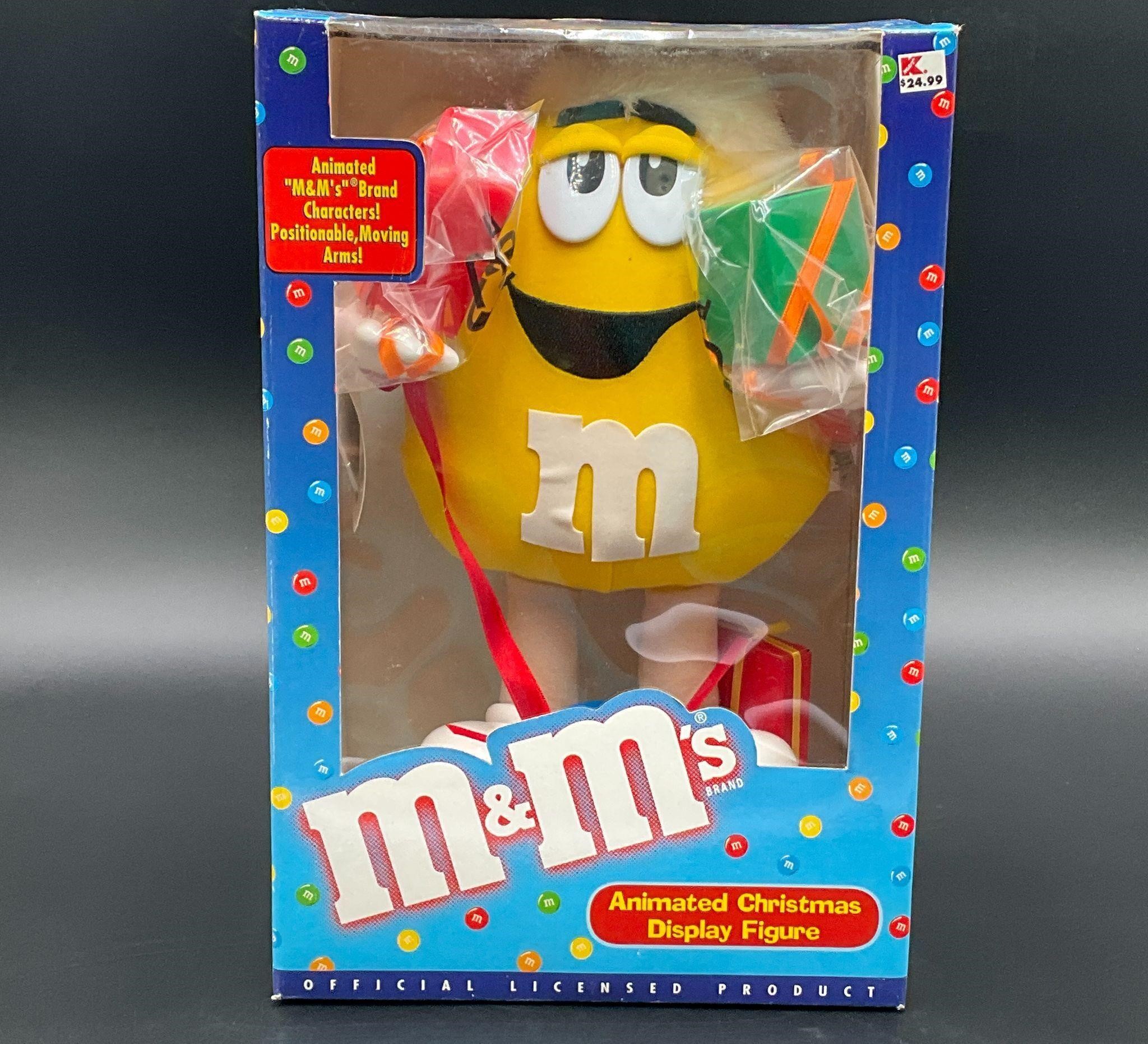 Animated Yellow M&M Holiday Display Figure In Box