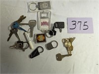 Vintage Key Chains & Keys