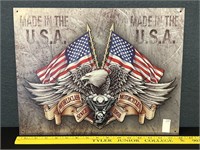 Made In The USA Motorcycle Sign