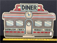 Old Time Diner Metal Sign