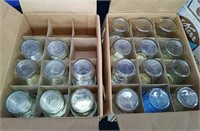 2 Boxes 20 Mixed brands Canning Jars