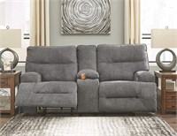 Double Manual Pull Tab Reclining Loveseat