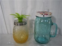 2 count new glass Drink Tumblers