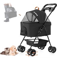 NEW $80 Foldable Pet Stroller Black