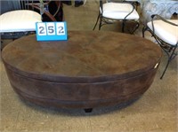 NEW OVAL STORAGE BENCH / OTTOMAN -MSRP $ 738