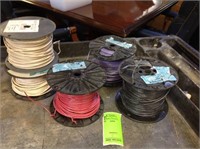 LOT OF 5 SPOOLS MISC WIRE