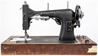 Mid Century White Kenmore Rotary Sewing Machine