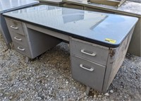 Metal 6 Drawer Desk 30"x60"