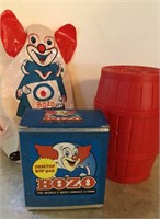 Bozo the Clown Desk Top 7” Bop Bag, Barrel of