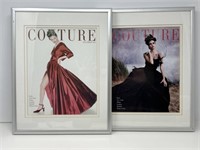Framed Couture Magazine Covers 1954 and 1959