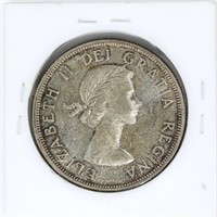 1963 Canada Queen Elizabeth II Silver Dollar Coin