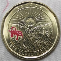 Canada $1 2021 Klondike Gold Rush Colored