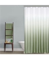 Mrs.Naturall Sage Green Ombré Shower Curtain