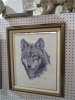 GUY COHELEACH FRAMED TIMBERWOLF 16 X 25