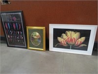 COLLECTION OF 3 FRAMED PRINTS VARIOUS SIZES