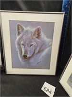 2 14" x 14" Beautiful Wolf Prints (j.m.)