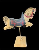 36" Vintage metal carousel horse