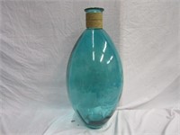 Large Approx 23" T Green Tone Vase