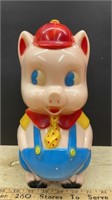 Plastic Piggy Bank (11.5"H)