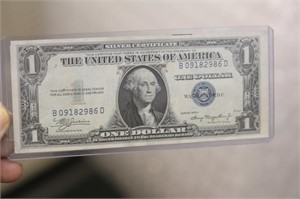 1935 Misaligned $1.00 Blue Seal Note
