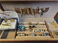 Cufflinks; Tiebacks Jewelry Lot Collection