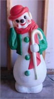 1971 Empire Snowman Christmas blow mold, 34" tall