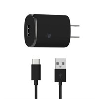 Just Wireless 1-Port USB Charger  Type-C - Black