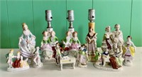 Vintage Porcelain Figurines & Lamps - Check