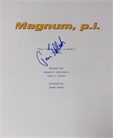 Magnum PI Script Cover Autograph  Tom Selleck